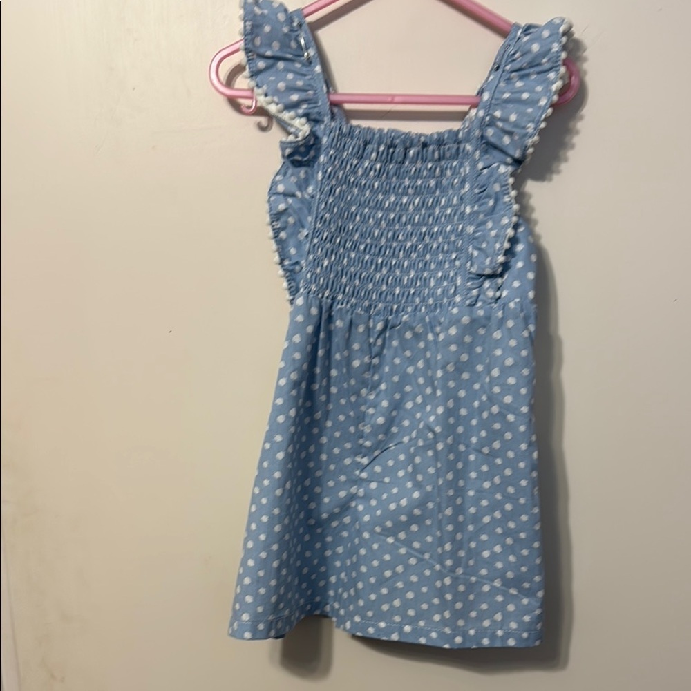 Blue Polka Dot Kids Dress